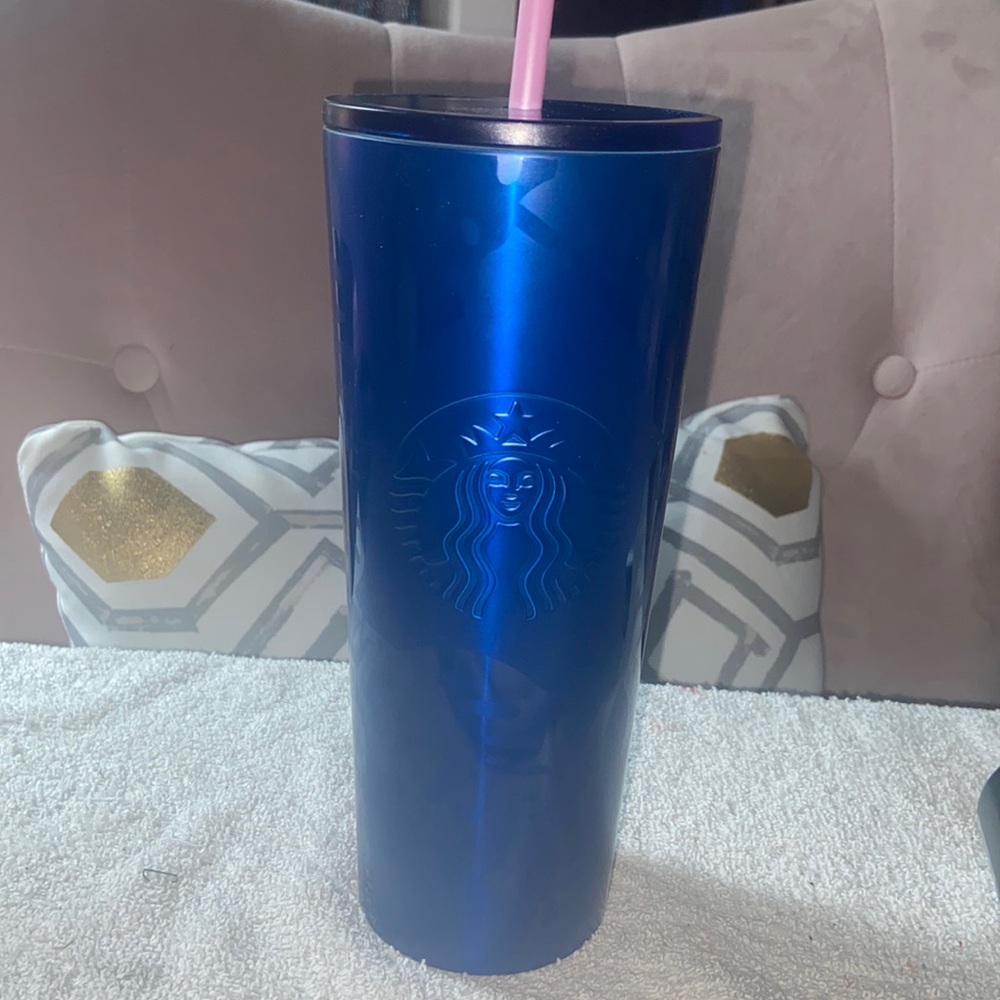 💙STARBUCKS ROYAL BLUE STEEL TUMBLER💙